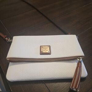 Dooney & Bourke Cream and Brown Crossbody Bag